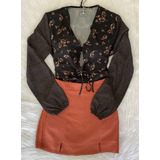 Blusa Azul Marinho Manga