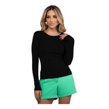 Blusa Baby Look Casual