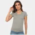 Blusa Baby Look Feminina Camiseta Básica Gola V Viscolycra