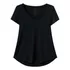 Blusa Baby Look Feminina Mullet Decote V Em Viscose Malwee