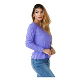 Blusa Basica Feminina Manga