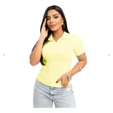 Blusa Basica Gola Polo