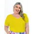 Blusa Básica Plus Size Meia Manga Do Tam 46 Ao 60 Cores