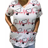 Blusa Bata Camisa Scrub