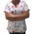 Blusa Bata Camisa Scrub Pijama Hospitalar Cirúrgico Linda