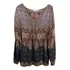 Blusa Bata De Viscose Estampada Da Mammy - Tam M