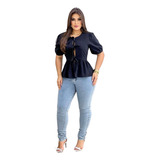 Blusa Bata Feminina Manga