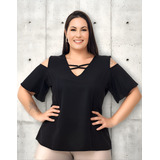 Blusa Bata Feminina Ombro