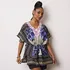 Blusa Bata Feminino Algodão Bordado Amarra Na Cintura 0828