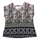 Blusa Bata Lenco Em