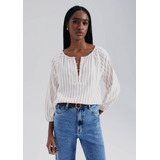 Blusa Bata Manga Longa