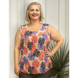 Blusa Bata Regata Plus