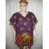 Blusa Bata Roxa Colorida Indiana Tam U Com Defeito Na Estamp