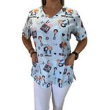 Blusa Bata Scrub Pijama