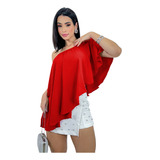 Blusa Bata Social Ombro