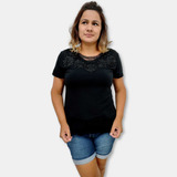 Blusa Bata Viscolycra Lisa