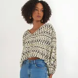 Blusa Bata Viscose Estampa