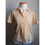 Blusa Bege Com Renda