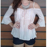 Blusa Bege Malha Maria