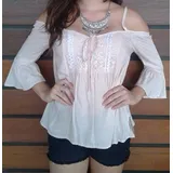 Blusa Bege Malha Maria