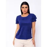 Blusa Blusinha Babado Suede