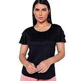 Blusa Blusinha Babado Suede