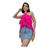 Blusa Blusinha Bata Feminina Frente Única Babado Soltinha 
