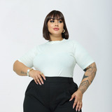 Blusa Blusinha Canelada Gola