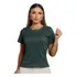 Blusa Blusinha Canelada Moda Feminina Básica Manga Curta