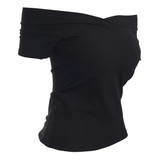 Blusa Blusinha Canelado Ombro