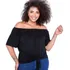 Blusa Blusinha Ciganinha Plus Size Malha Estilosa Soltinha