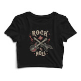 Blusa Blusinha Cropped Rock