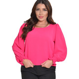 Blusa Blusinha Feminina Manga
