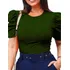 Blusa Blusinha Feminina Manga Curta Bufante Princesa Canelad