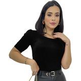 Blusa Blusinha Feminina Manga