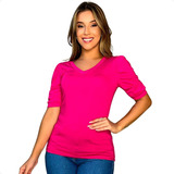 Blusa Blusinha Feminina Manga