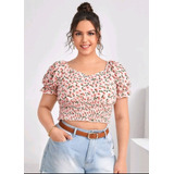 Blusa Blusinha Floral Ciganinha