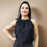 Blusa Blusinha Gola Alta