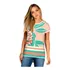 Blusa Blusinha Mullet Alongada Estampa Floral Azul Feminina