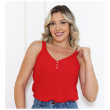 Blusa Blusinha Social Regata
