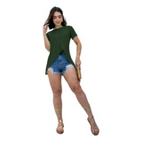 Blusa Blusinha Social Transpassada