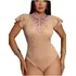 Blusa Body Femininoperola Bordada Ombro Babadinho