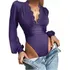 Blusa Body Luxo Renda Manga Longa Festa Balada 366p