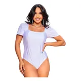 Blusa Body Manga Princesa