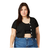 Blusa Bolero Cropped Plus