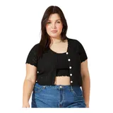 Blusa Bolero Cropped Plus