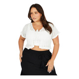 Blusa Bolero Cropped Plus