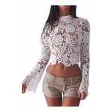 Blusa Branca Manga Longa