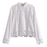 Blusa Branca Renda Croche