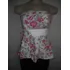 Blusa Branca Rosa Florida Tqc Com Bojo Tam M Usado Bom Estad